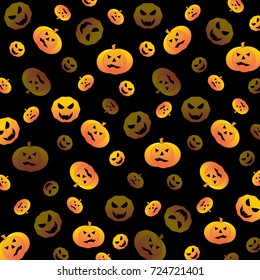 Halloween pumpkin textured background stock vector