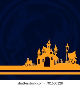 halloween pumpkin theme art vector