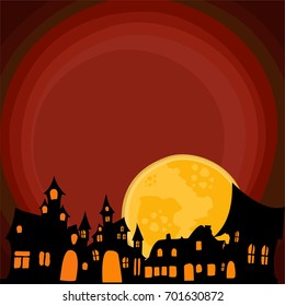 halloween pumpkin theme art vector