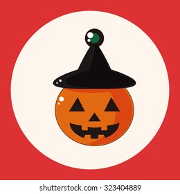 Halloween pumpkin theme elements