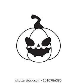 halloween pumpkin traditional isolated icon