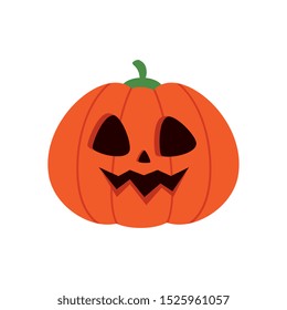 halloween pumpkin traditional isolated icon vector illustration design