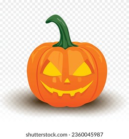 halloween pumpkin with transparent background