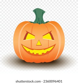 halloween pumpkin with transparent background