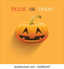 Halloween pumpkin, Trick or Treat