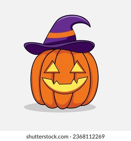 Vector de calabaza de Halloween 1, mago de calabaza