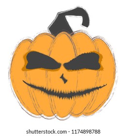 Halloween pumpkin vector.