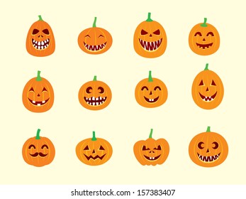 halloween pumpkin vector