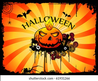 halloween pumpkin vector