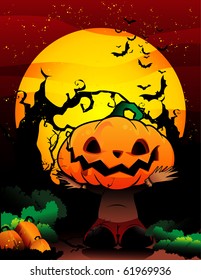 halloween pumpkin vector