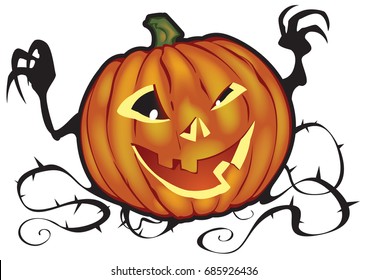 A Halloween Pumpkin Vector