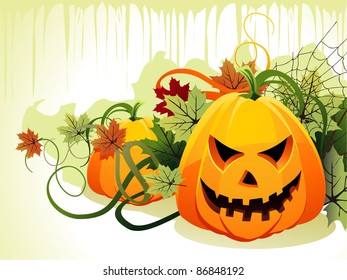halloween pumpkin vector