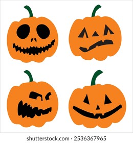 Vector de calabaza de Arte vectorial de calabaza de Halloween