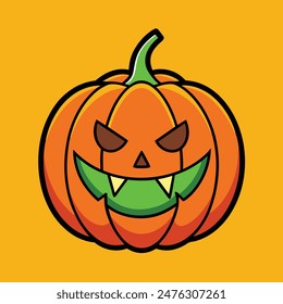 Halloween pumpkin vector art, Halloween pumpkin illustration