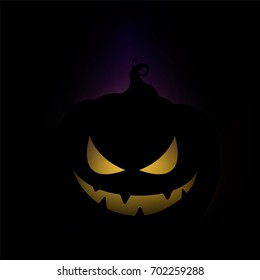 Halloween pumpkin. Vector backgound with pumpkin.