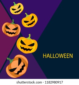 Halloween pumpkin vector background