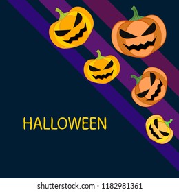 Halloween pumpkin vector background