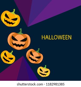 Halloween pumpkin vector background