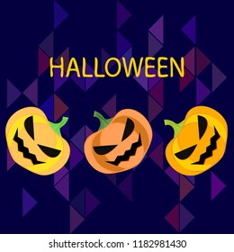 Halloween pumpkin vector background