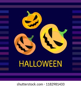 Halloween pumpkin vector background