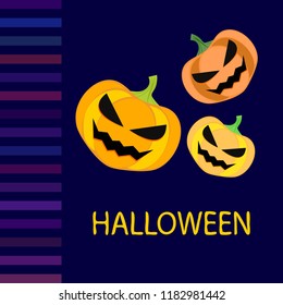Halloween pumpkin vector background