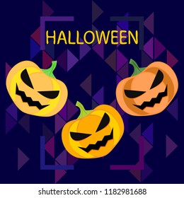 Halloween pumpkin vector background