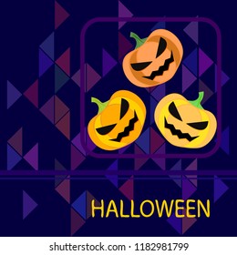 Halloween pumpkin vector background