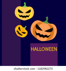 Halloween pumpkin vector background