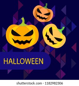 Halloween pumpkin vector background