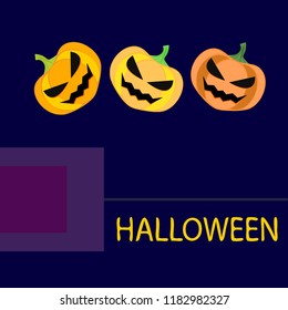 Halloween pumpkin vector background