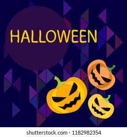 Halloween pumpkin vector background