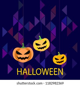 Halloween pumpkin vector background