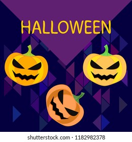 Halloween pumpkin vector background