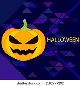 Halloween pumpkin vector background