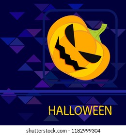Halloween pumpkin vector background