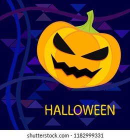Halloween pumpkin vector background