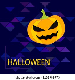 Halloween pumpkin vector background