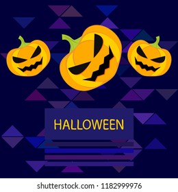 Halloween pumpkin vector background
