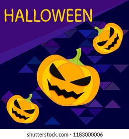 Halloween pumpkin vector background