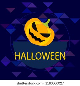Halloween pumpkin vector background