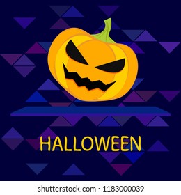 Halloween pumpkin vector background