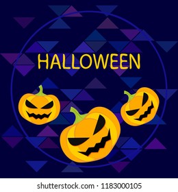 Halloween pumpkin vector background