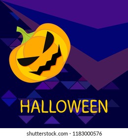 Halloween pumpkin vector background