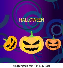 Halloween pumpkin vector background