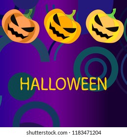 Halloween pumpkin vector background
