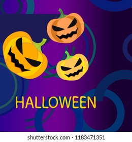 Halloween pumpkin vector background Halloween pumpkin vector background