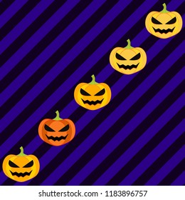 Halloween pumpkin vector background