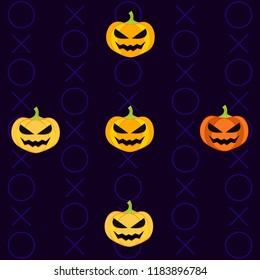 Halloween pumpkin vector background