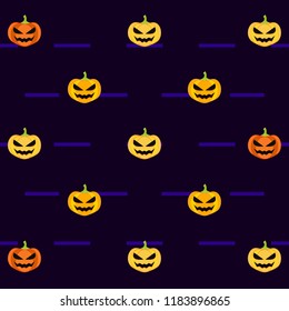 Halloween pumpkin vector background