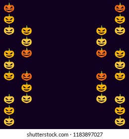 Halloween pumpkin vector background